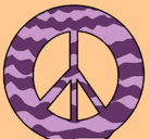 Dibujo Símbolo de la paz pintado por pacris