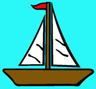Dibujo Barco velero pintado por mari