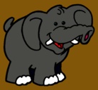 Dibujo Elefante pintado por dencel
