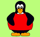 Dibujo Pingüino pintado por Pinguino