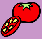 Dibujo Tomate pintado por nathali