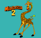 Dibujo Madagascar 2 Melman pintado por santiago