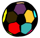 Dibujo Pelota de fútbol pintado por bladimir