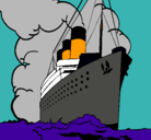 Dibujo Barco de vapor pintado por daniel