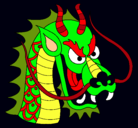 Dibujo Cabeza de dragón pintado por paoick
