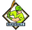 Dibujo Logo de béisbol pintado por leo