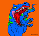 Dibujo Velociraptor II pintado por E.G.T.B