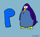 Dibujo Pingüino pintado por carlos