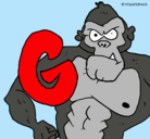 Dibujo Gorila pintado por gerardotorresramirez