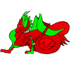 Dibujo Dragón de mar pintado por karin