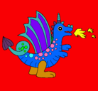 Dibujo Dragón alegre II pintado por karen