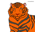 Dibujo Tigre pintado por josue