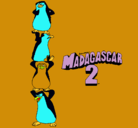 Dibujo Madagascar 2 Pingüinos pintado por xytewyef3twegdimena
