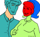 Dibujo Padre y madre pintado por leandrocurimil