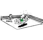 Dibujo Lucha en el ring pintado por fracnisco