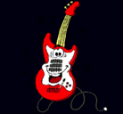 Dibujo Guitarra eléctrica pintado por lucasvazzano