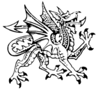 Dibujo Dragón agresivo pintado por zoraya