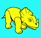 Dibujo Triceratops II pintado por oscar