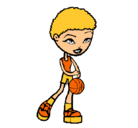 Dibujo Jugadora de básquet pintado por Elda