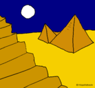 Dibujo Pirámides pintado por vanessita