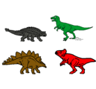 Dibujo Dinosaurios de tierra pintado por paBLO
