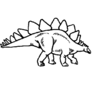 Dibujo Stegosaurus pintado por natypuga
