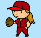 Dibujo Jugadora de béisbol pintado por gabilonches