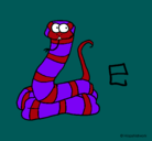 Dibujo Serpiente pintado por brandon