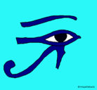 Dibujo Ojo Horus pintado por khamila