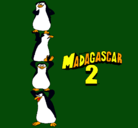 Dibujo Madagascar 2 Pingüinos pintado por ulises