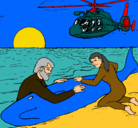 Dibujo Rescate ballena pintado por joce