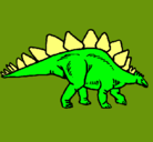 Dibujo Stegosaurus pintado por lucasymila