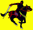 Dibujo Caballero a caballo IV pintado por Caballeronegro