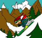 Dibujo Esquiador pintado por nelly