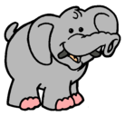 Dibujo Elefante pintado por laura