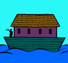 Dibujo Arca de Noe pintado por sss