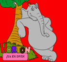 Dibujo Horton pintado por justin