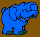 Dibujo Elefante pintado por sofia-cova