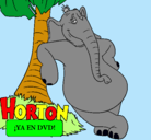 Dibujo Horton pintado por isabella