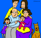 Dibujo Familia pintado por terumi