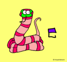 Dibujo Serpiente pintado por hernan