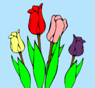 Dibujo Tulipanes pintado por MARIANA