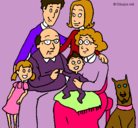 Dibujo Familia pintado por 25