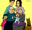 Dibujo Familia pintado por Abuelosynosotros