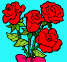 Dibujo Ramo de rosas pintado por 99ALY99