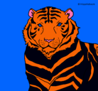 Dibujo Tigre pintado por gatototee