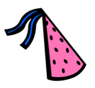Dibujo Sombrero de cumpleaños pintado por alexisnakazaway