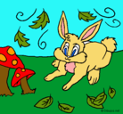 Dibujo Conejo pintado por lola