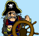 Dibujo Capitán pirata pintado por mariajose