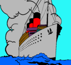 Dibujo Barco de vapor pintado por johann